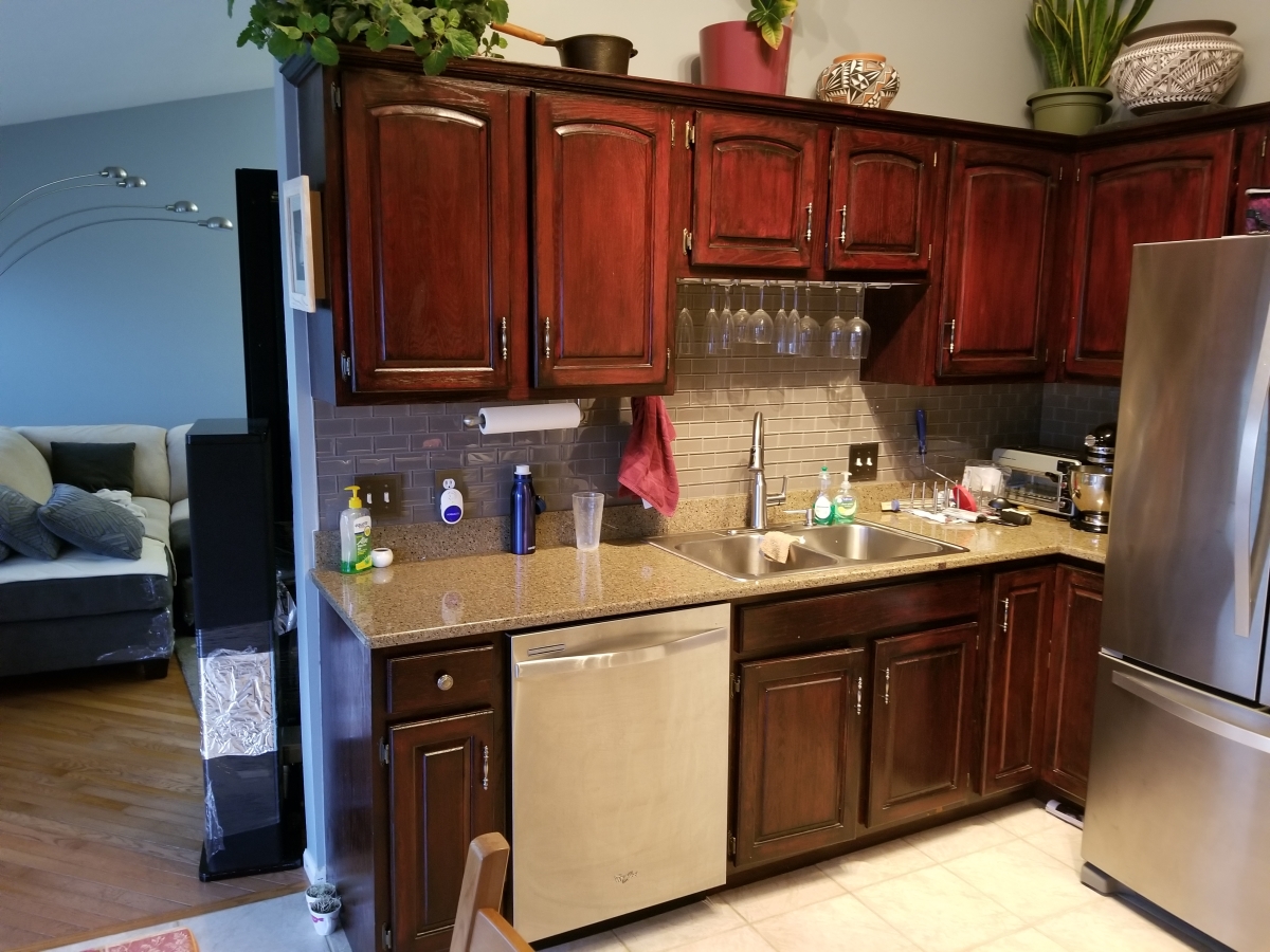 Refinished Cabinets St. Charles 1